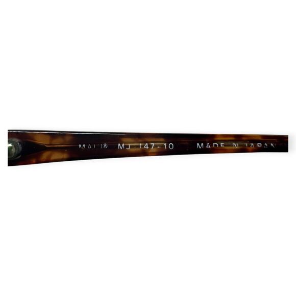 Maui Jim MJ-147-10 Oval Polarized Sunglasses Dark Brown Tortoise Frames Japan main image 5